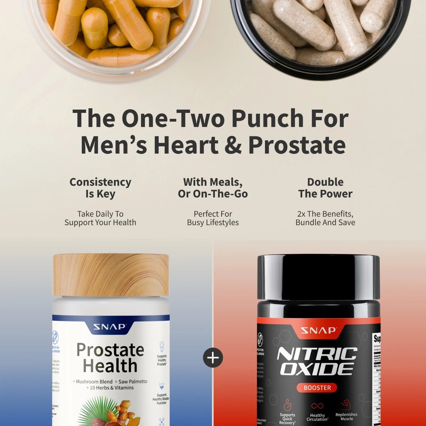Snap Prostate Health + Snap Nitric Oxide Combo